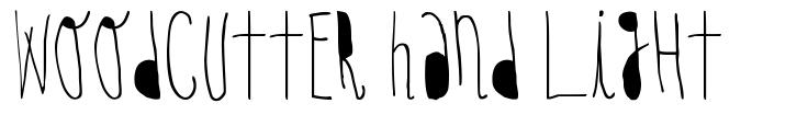 Woodcutter Hand Light písmo
