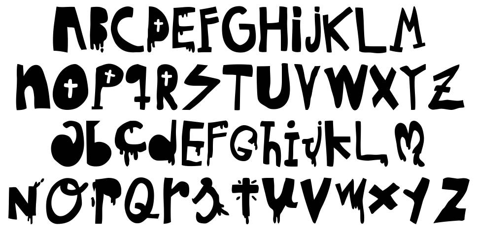 Woodcutter Hungry Pig font specimens