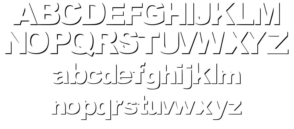Woodcutter Invisible font specimens