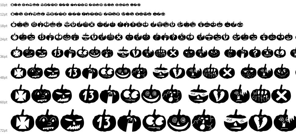 Woodcutter Pumpkins шрифт Водопад