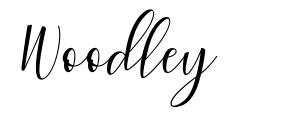 Woodley шрифт