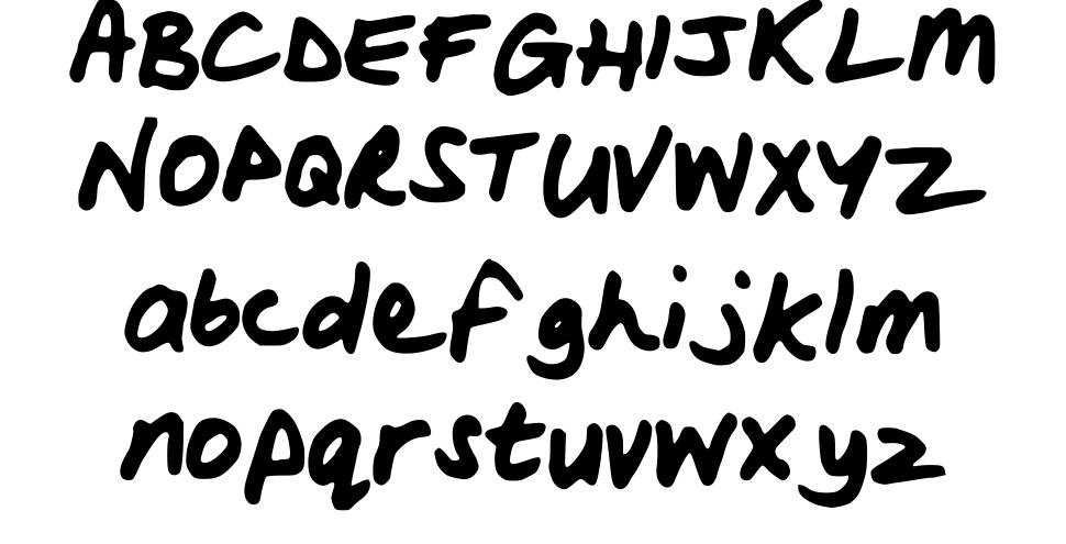 Woods Script font specimens