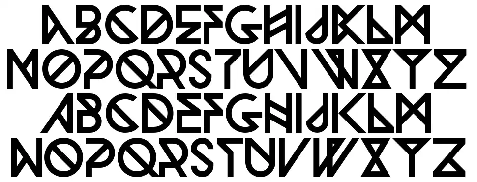 Woodwarriorfont specimens