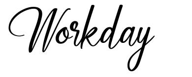 Workday шрифт