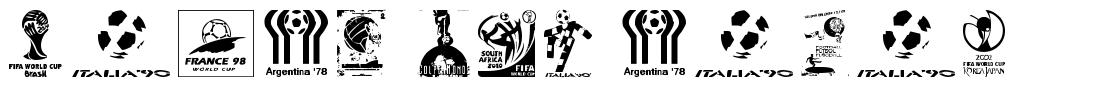 World Cup logos czcionka