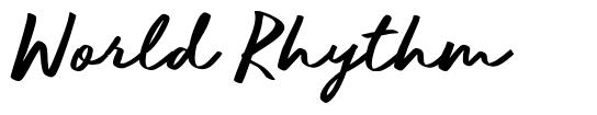World Rhythm font