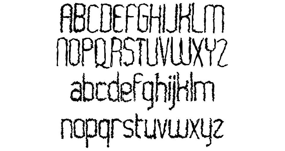 World Shocker font specimens