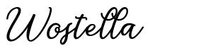 Wostella шрифт