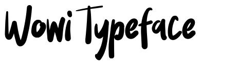 Wowi Typeface czcionka
