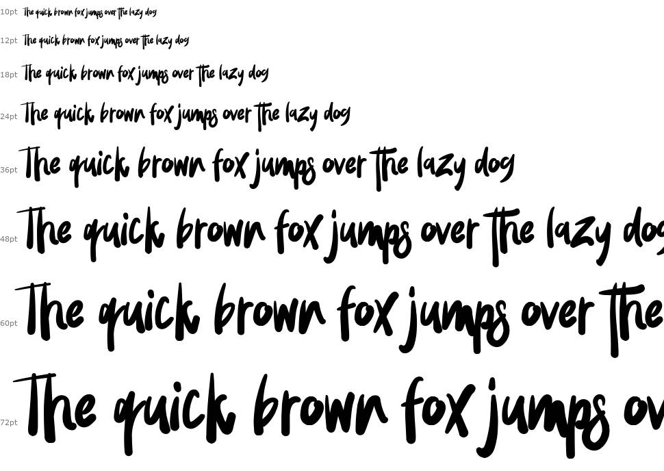 Wowi Typeface písmo Vodopád