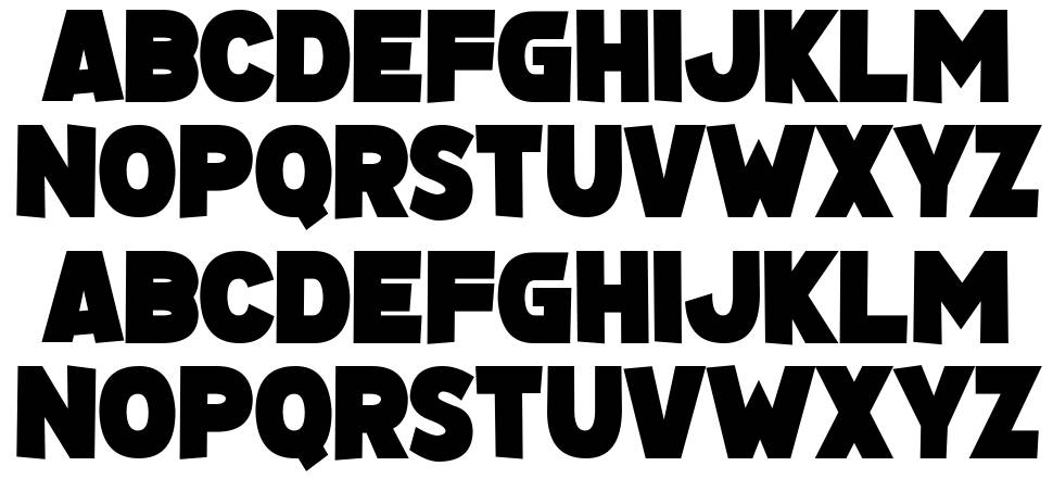 Wozcott font specimens