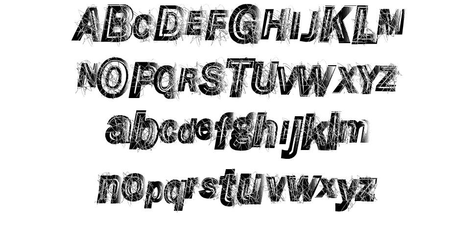 Wrecking Bawl font specimens