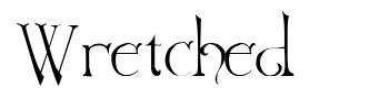 Wretched font