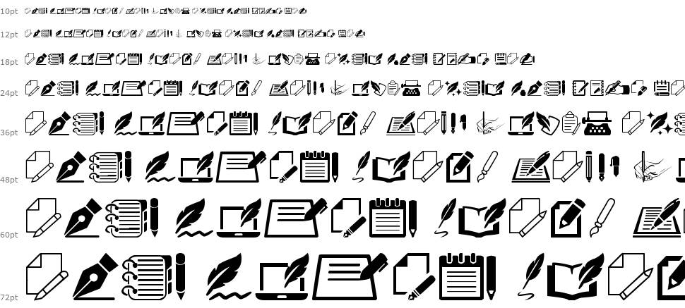 Writing font Şelale