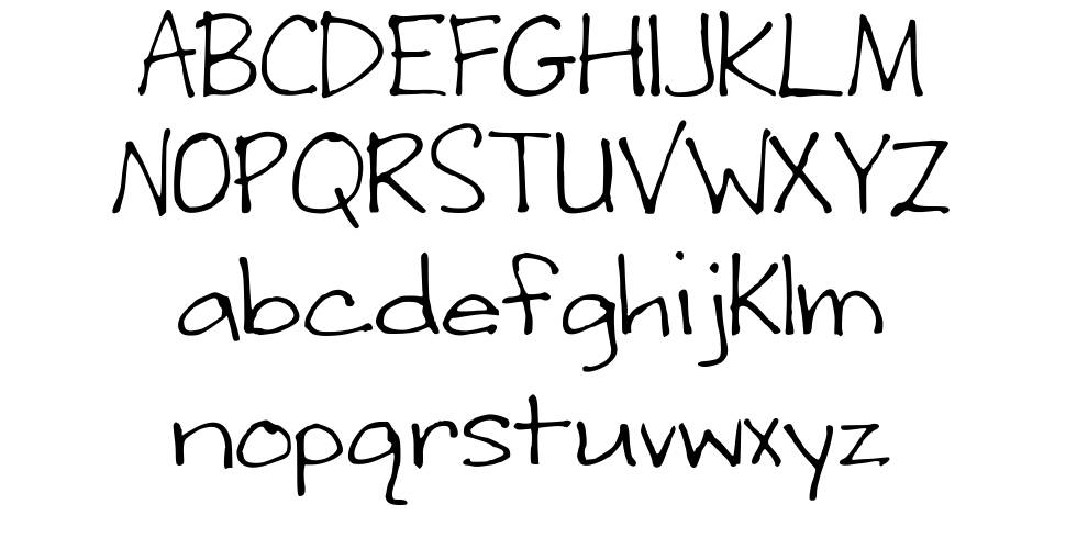 Writing Stuff font specimens