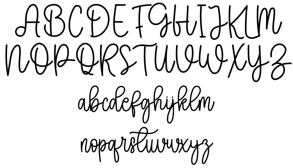 Writing Wonderful schriftart vorschau