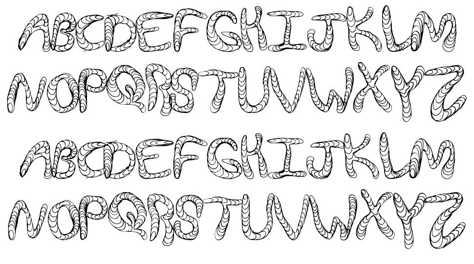 Wurm Fun font specimens