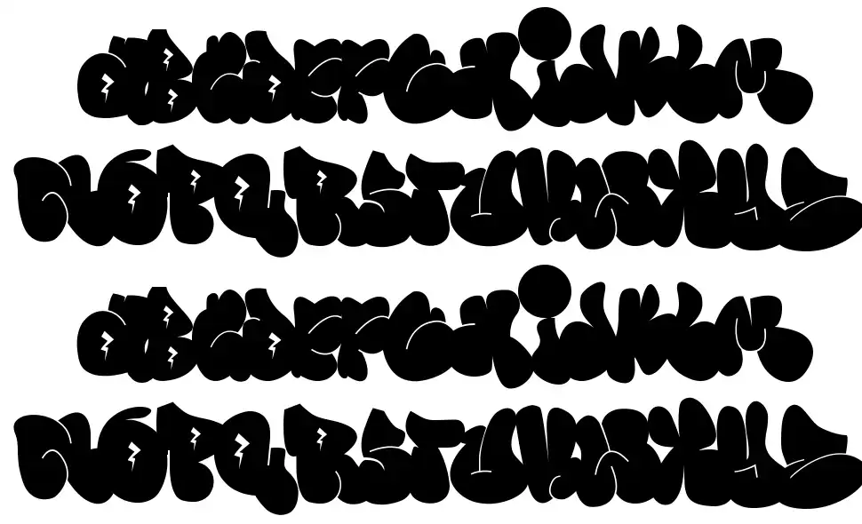 Wushand Graffitifont specimens