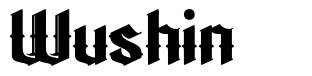 Wushin шрифт