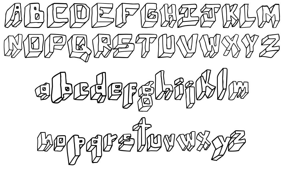 Wuwu Perspectiva font specimens