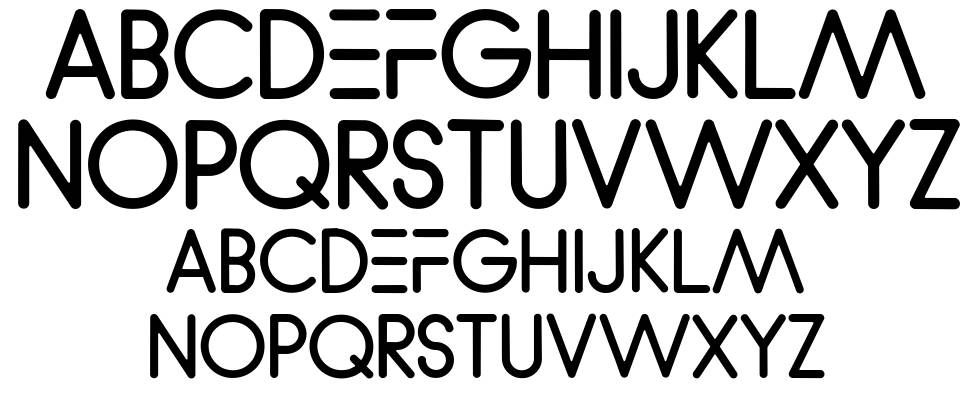 WVelez Logofont 字形 标本