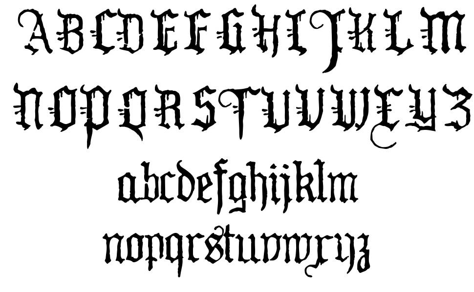WW2Blackletter フォント 標本