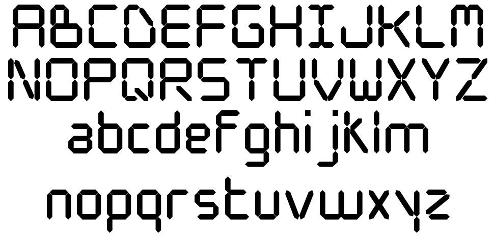 WW Digital font specimens