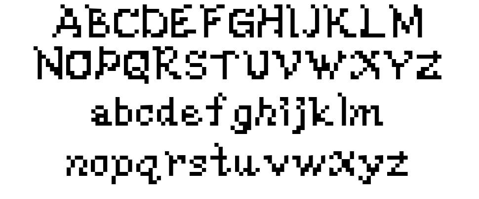 WWareTypeA 字形 标本