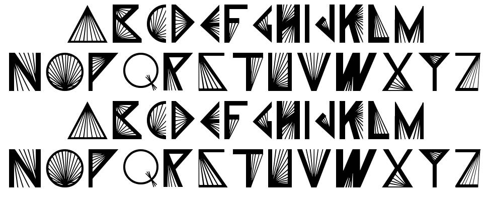 X-PRISM font specimens