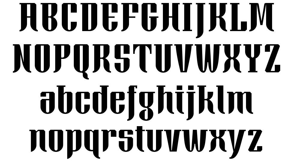 Xacose font Örnekler