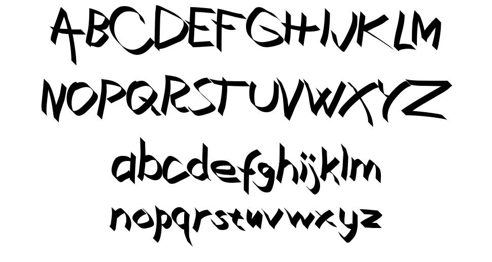 Xaligraphy font specimens