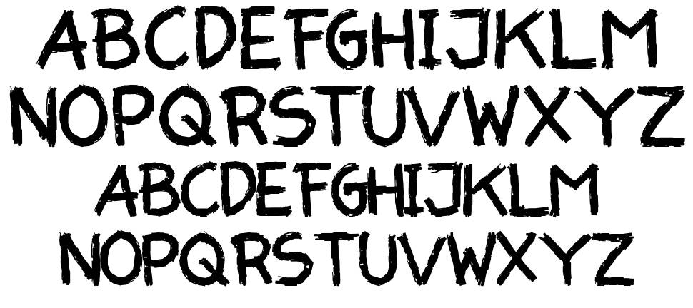 Xaloko font specimens