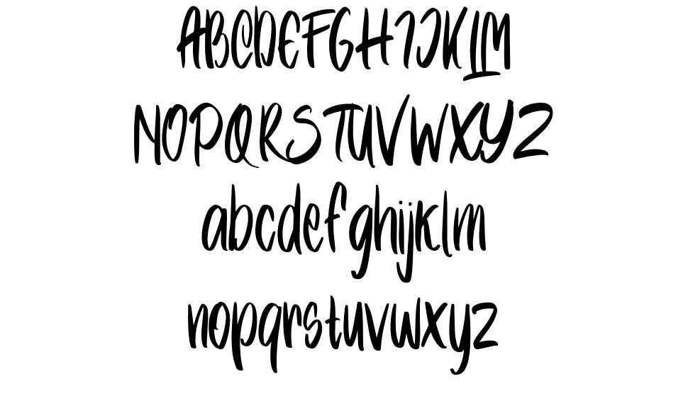 Xambora font Örnekler