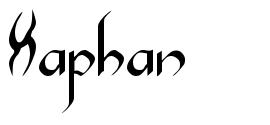 Xaphan шрифт