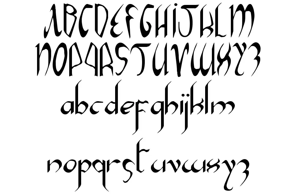 Xaphan font Örnekler