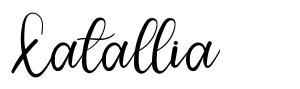 Xatallia font
