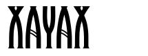 Xayax шрифт