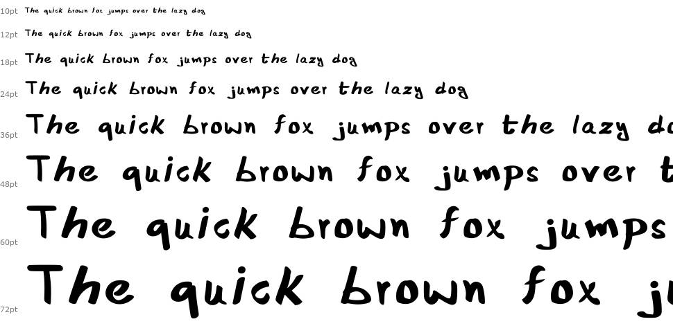 Xee Rough Font Regular font Şelale