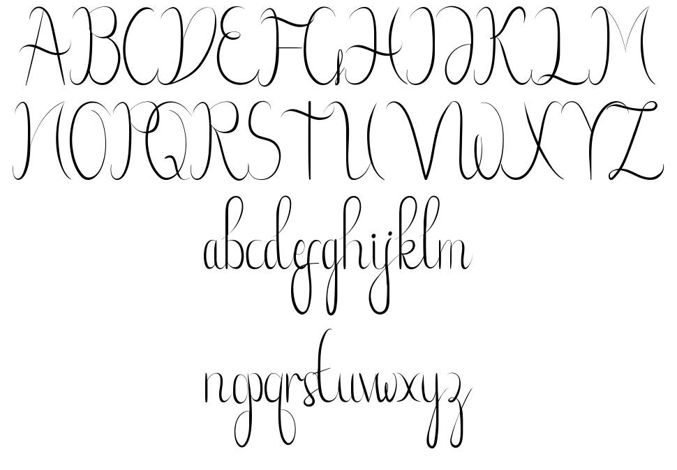 Xenia Urshina font Örnekler