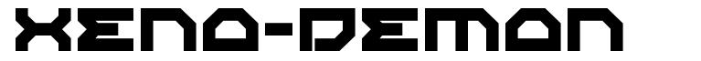 Xeno-Demon 字形