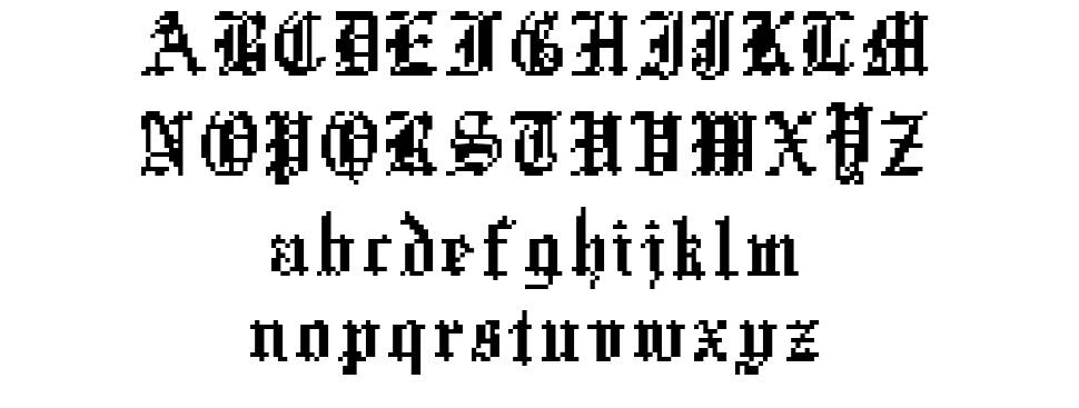 Xentype font specimens