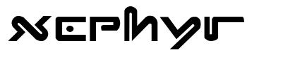 Xephyr шрифт