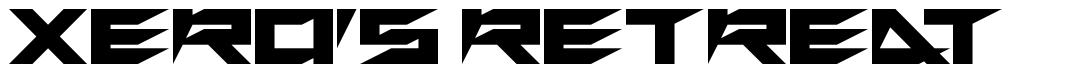 Xero's Retreat font