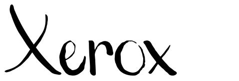 Xerox font