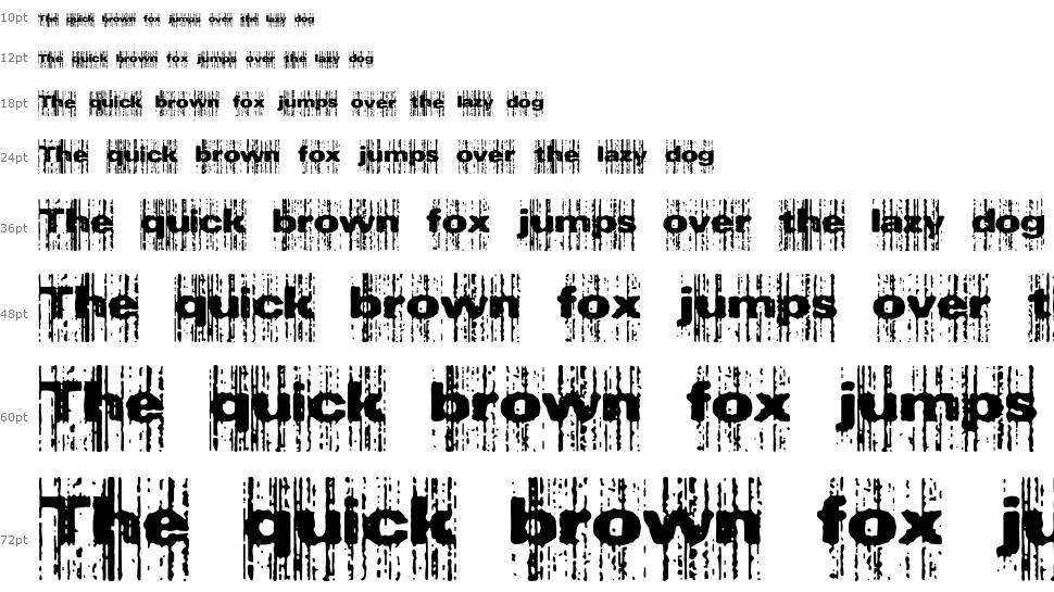Xerox Malfunction font Şelale