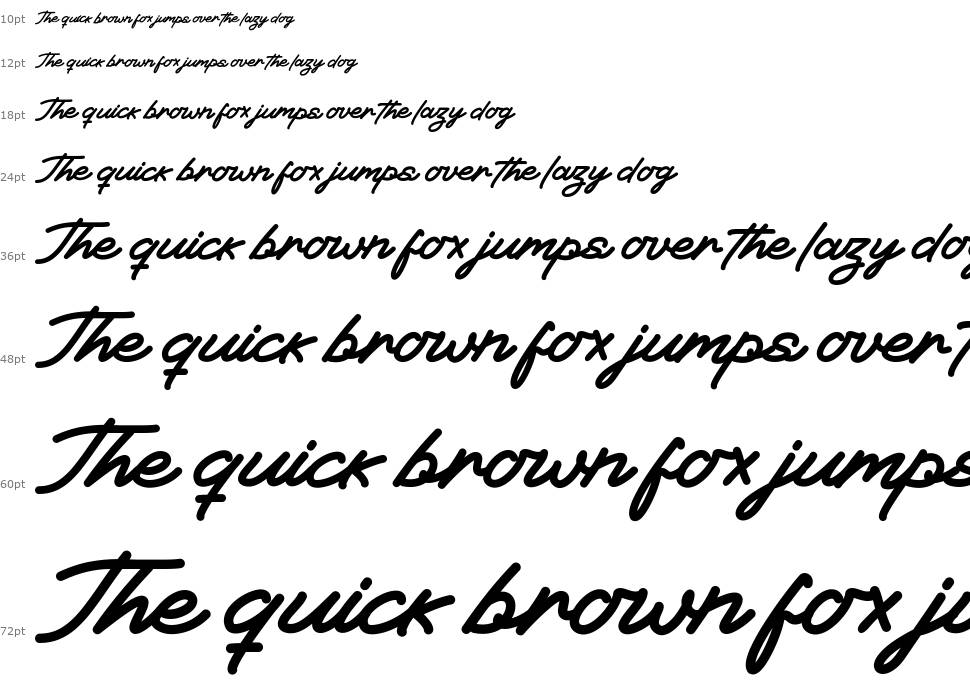 Xet-hand Script font Waterfall