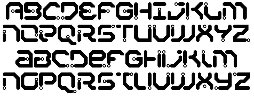 Xiaxide font specimens
