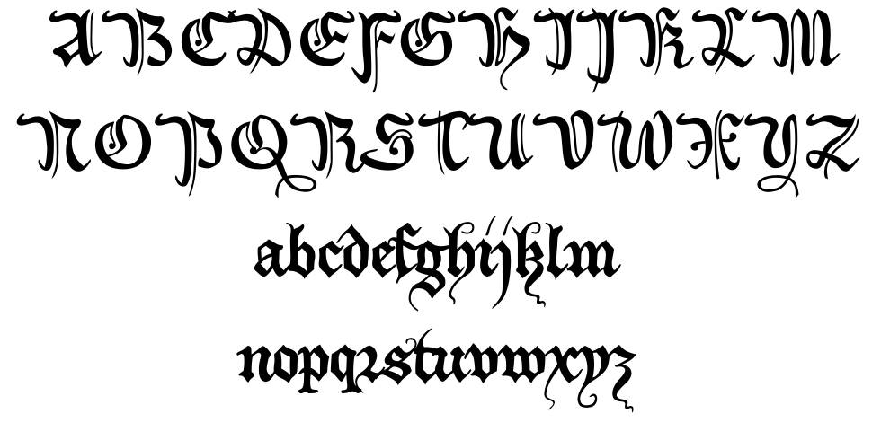 XiBeronne písmo Exempláře