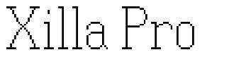 Xilla Pro шрифт