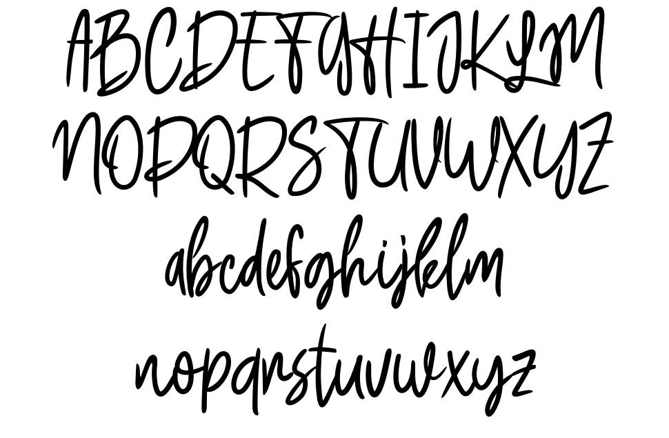 Xiomy font Örnekler